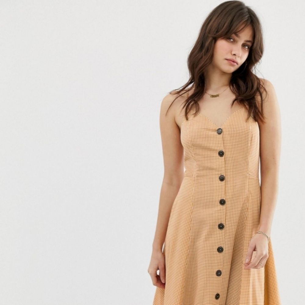 Moon River A-Line Check Print Sun Dress